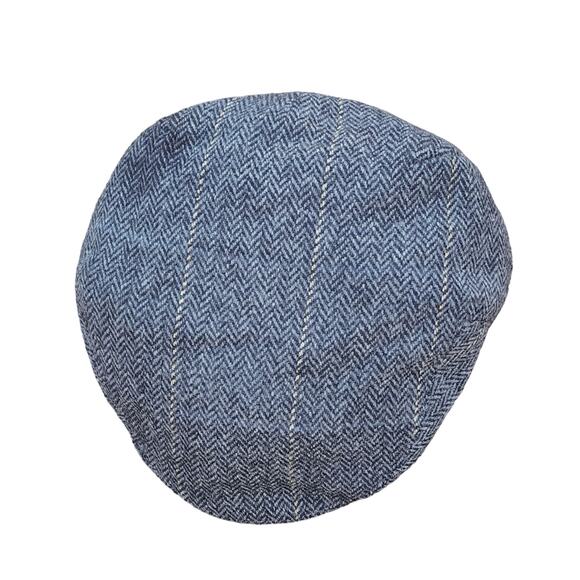 Vintage Alexanders of Scotland Pure Lambswool Newsboys Cap Tweed Herringbone - Picture 6 of 8